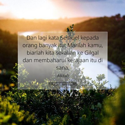 1 Samuel 11:14 Ayat Alkitab Dijelaskan