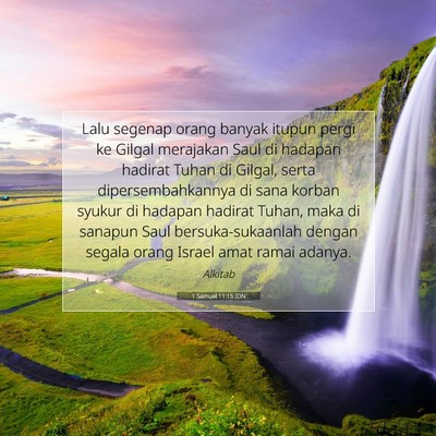 1 Samuel 11:15 Ayat Alkitab Dijelaskan