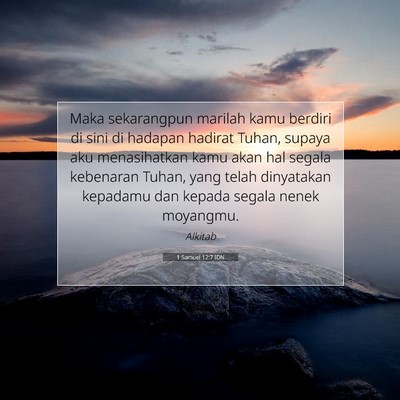1 Samuel 12:7 Ayat Alkitab Dijelaskan