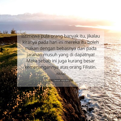 1 Samuel 14:30 Ayat Alkitab Dijelaskan