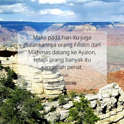 1 Samuel 14:31 Ayat Alkitab Dijelaskan