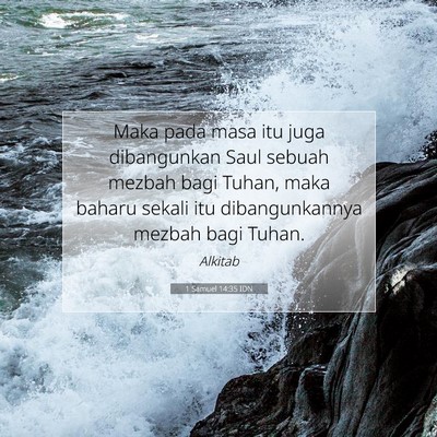 1 Samuel 14:35 Ayat Alkitab Dijelaskan