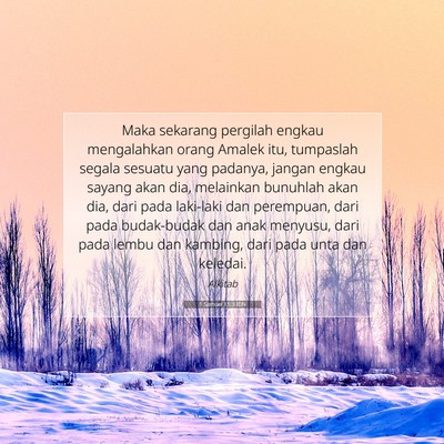 1 Samuel 15:3 IDN Gambar Ayat Alkitab