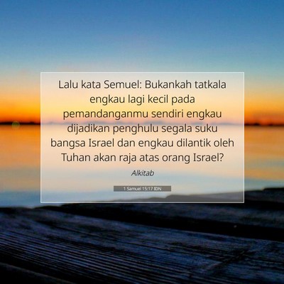 1 Samuel 15:17 IDN Gambar Ayat Alkitab