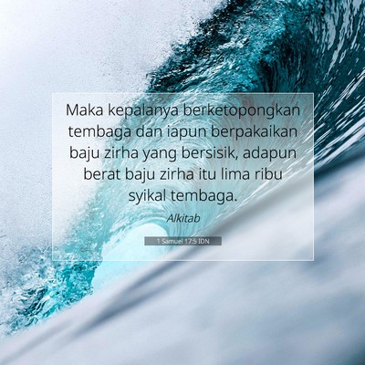 1 Samuel 17:5 Ayat Alkitab Dijelaskan