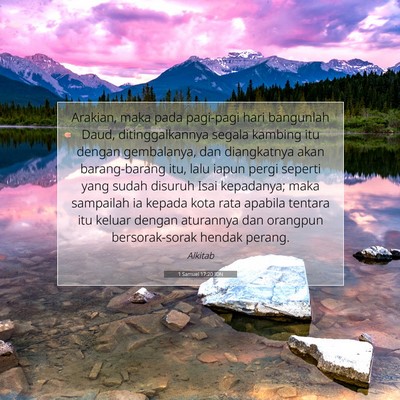 1 Samuel 17:20 IDN Gambar Ayat Alkitab