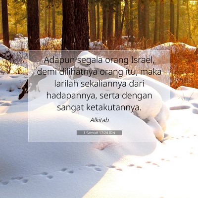 1 Samuel 17:24 Ayat Alkitab Dijelaskan