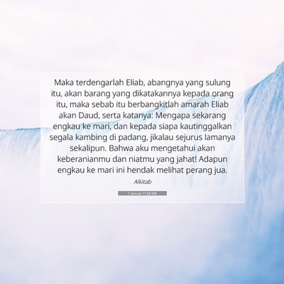 1 Samuel 17:28 IDN Gambar Ayat Alkitab