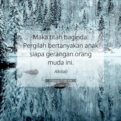 1 Samuel 17:56 Ayat Alkitab Dijelaskan