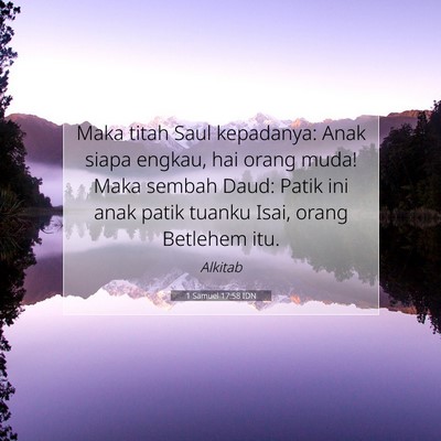 1 Samuel 17:58 IDN Gambar Ayat Alkitab