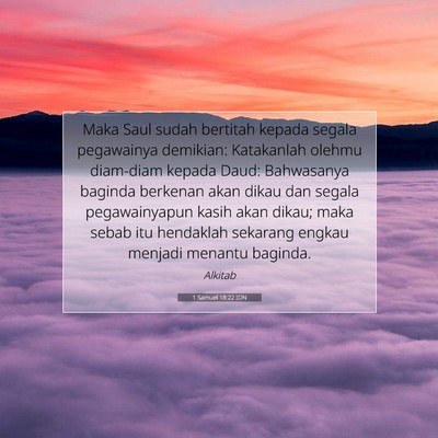 1 Samuel 18:22 Ayat Alkitab Dijelaskan