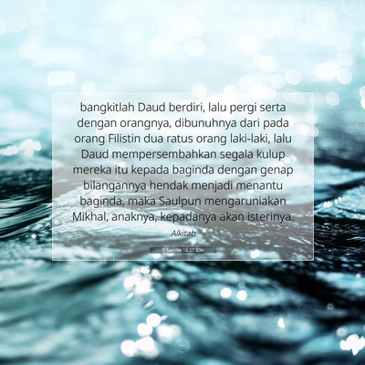 1 Samuel 18:27 Ayat Alkitab Dijelaskan