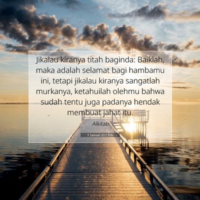 1 Samuel 20:7 Ayat Alkitab Dijelaskan