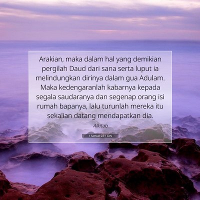 1 Samuel 22:1 IDN Gambar Ayat Alkitab