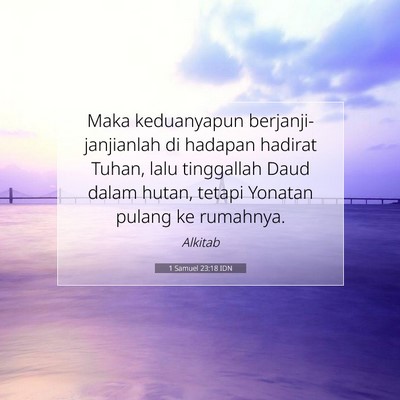 1 Samuel 23:18 Ayat Alkitab Dijelaskan