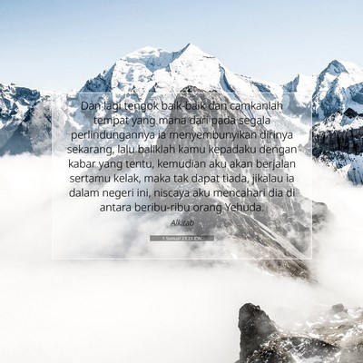 1 Samuel 23:23 IDN Gambar Ayat Alkitab