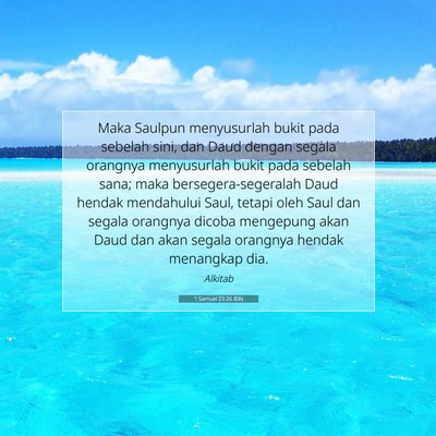 1 Samuel 23:26 IDN Gambar Ayat Alkitab