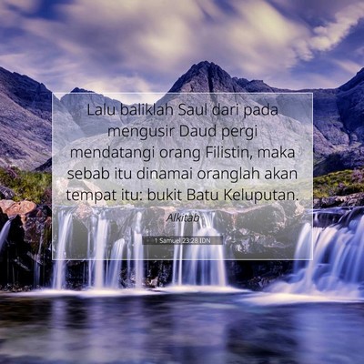 1 Samuel 23:28 IDN Gambar Ayat Alkitab