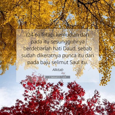 1 Samuel 24:5 Ayat Alkitab Dijelaskan