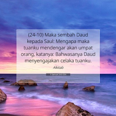 1 Samuel 24:9 IDN Gambar Ayat Alkitab