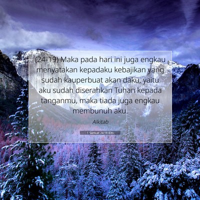 1 Samuel 24:18 Ayat Alkitab Dijelaskan