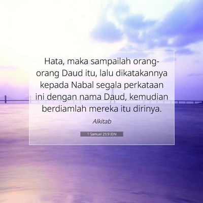 1 Samuel 25:9 Ayat Alkitab Dijelaskan