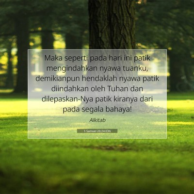 1 Samuel 26:24 IDN Gambar Ayat Alkitab