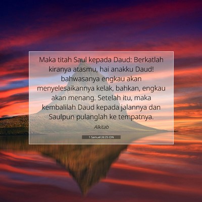 1 Samuel 26:25 IDN Gambar Ayat Alkitab