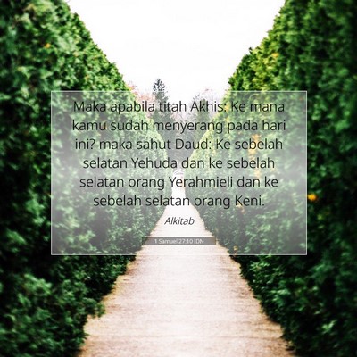 1 Samuel 27:10 IDN Gambar Ayat Alkitab