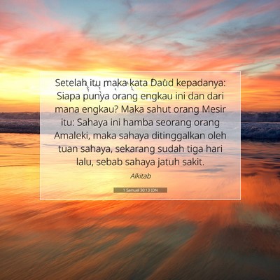 1 Samuel 30:13 IDN Gambar Ayat Alkitab
