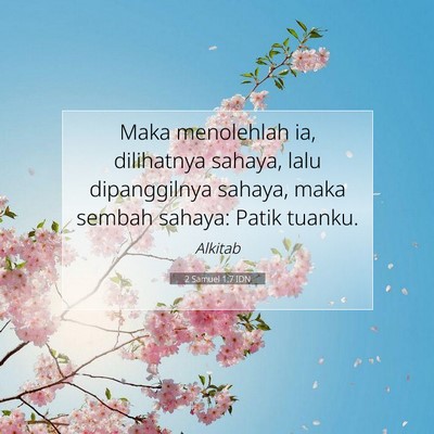 2 Samuel 1:7 Ayat Alkitab Dijelaskan