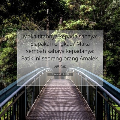 2 Samuel 1:8 Ayat Alkitab Dijelaskan