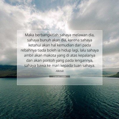 2 Samuel 1:10 Ayat Alkitab Dijelaskan