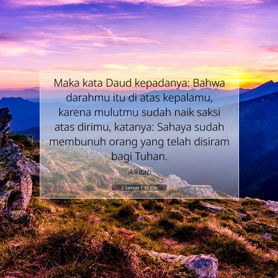 2 Samuel 1:16 Ayat Alkitab Dijelaskan