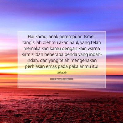 2 Samuel 1:24 Ayat Alkitab Dijelaskan