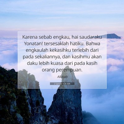 2 Samuel 1:26 Ayat Alkitab Dijelaskan