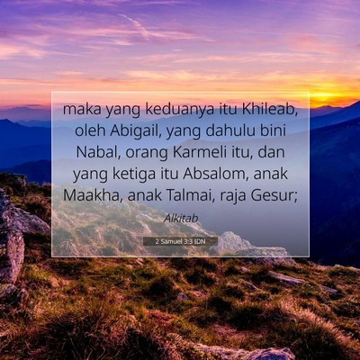 2 Samuel 3:3 Ayat Alkitab Dijelaskan