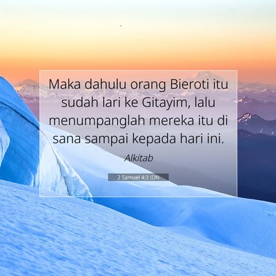2 Samuel 4:3 Ayat Alkitab Dijelaskan