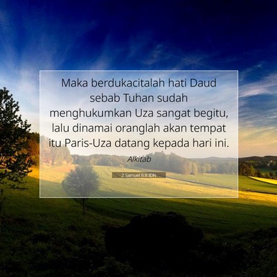 2 Samuel 6:8 Ayat Alkitab Dijelaskan