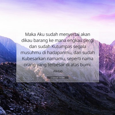 2 Samuel 7:9 IDN Gambar Ayat Alkitab