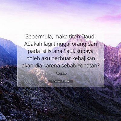 2 Samuel 9:1 Ayat Alkitab Dijelaskan