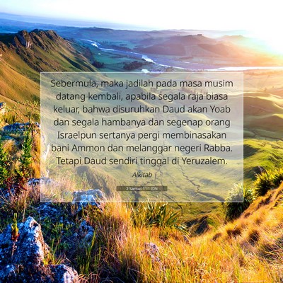 2 Samuel 11:1 Ayat Alkitab Dijelaskan