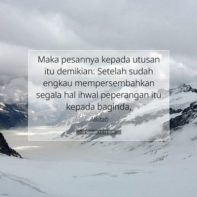 2 Samuel 11:19 Ayat Alkitab Dijelaskan