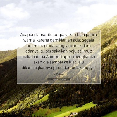 2 Samuel 13:18 Ayat Alkitab Dijelaskan