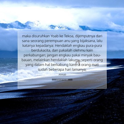 2 Samuel 14:2 IDN Gambar Ayat Alkitab
