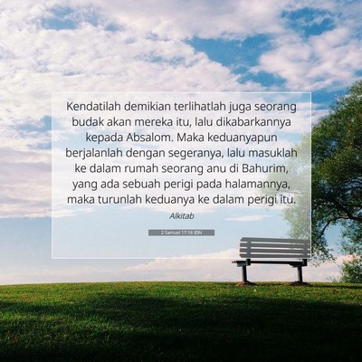 2 Samuel 17:18 Ayat Alkitab Dijelaskan