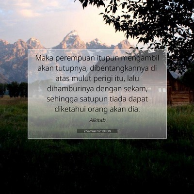 2 Samuel 17:19 Ayat Alkitab Dijelaskan