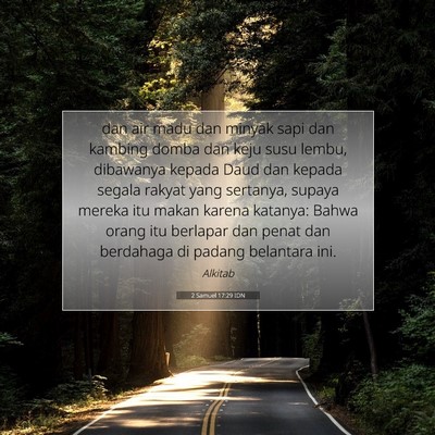 2 Samuel 17:29 Ayat Alkitab Dijelaskan