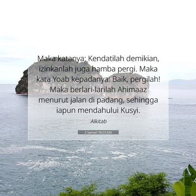 2 Samuel 18:23 Ayat Alkitab Dijelaskan