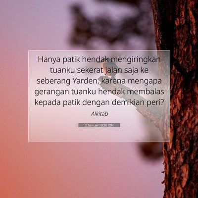 2 Samuel 19:36 Ayat Alkitab Dijelaskan